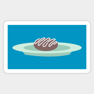 Doughnut on a plate Magnet